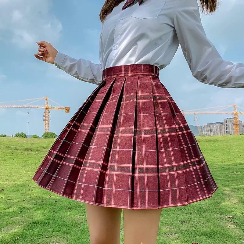 Preppa Pleated Kawaii Skirt - Y2K Summer, 90s Grunge, Retro, Pastel Goth, Y2K Party