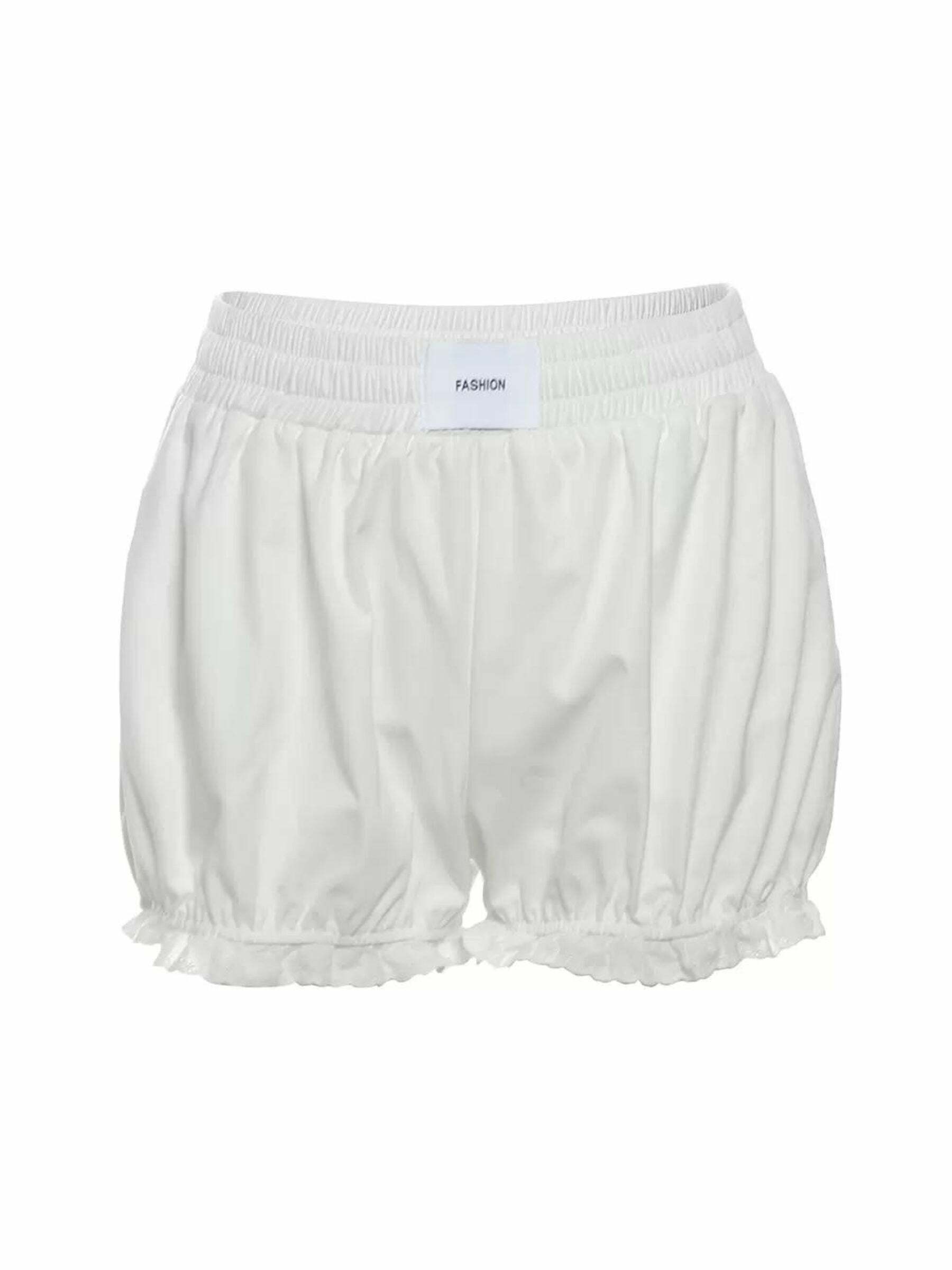 Prestyn Casual Shorts - Y2K Summer Grunge Outfit, 90s Fashion, Retro Style, Y2K Club & Party Look