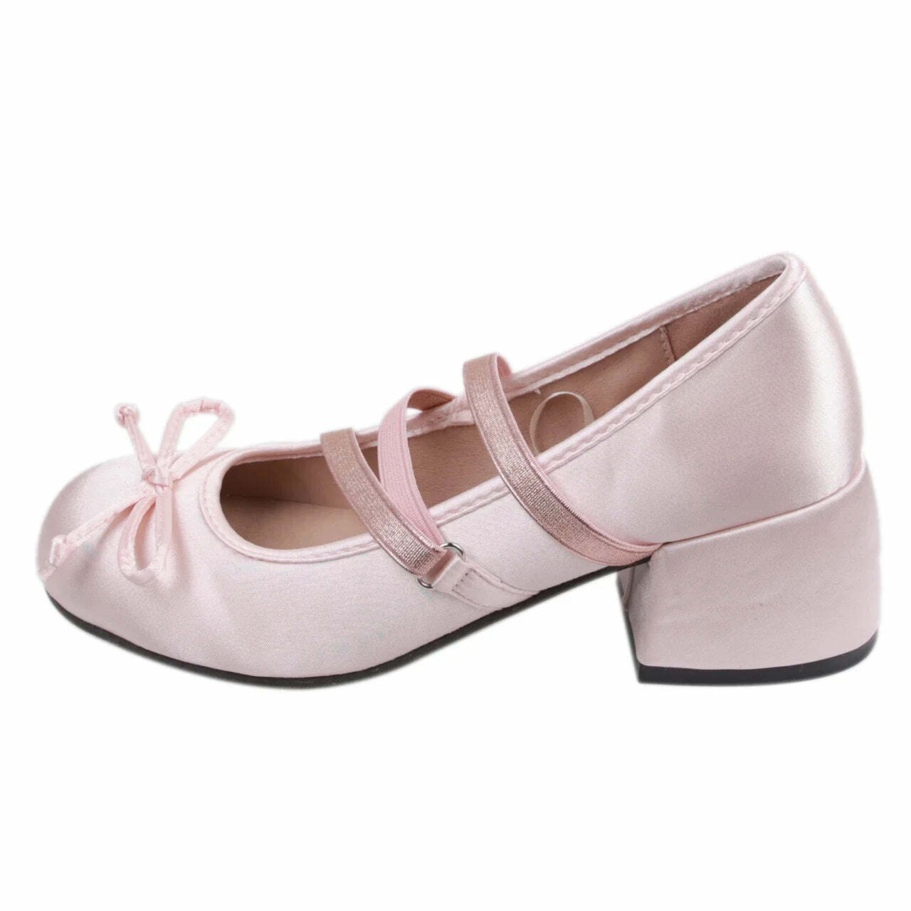 Pretty Dollette Ballet Pink Shoes - Y2K Summer, 90s Fashion, Grunge, Retro, Pastel Goth, Y2K Pop