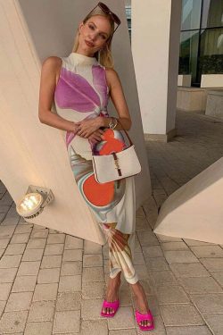 Promyse Printed Maxi Dress - Y2K Summer, 90s Grunge, Retro Style, Y2K Party & Club Outfits