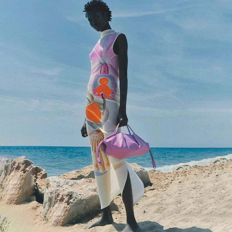 Promyse Printed Maxi Dress - Y2K Summer, 90s Grunge, Retro Style, Y2K Party & Club Outfits