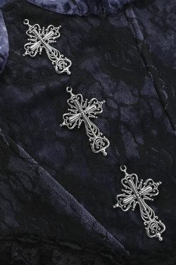Purple Gothic Lace Velvet Bustier Top - Y2K Grunge, 90s Fashion, Retro Summer Party Outfit