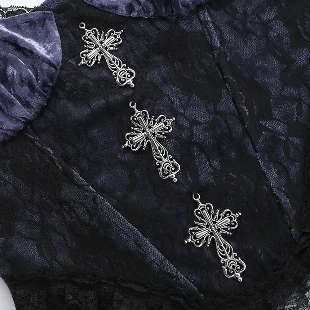 Purple Gothic Lace Velvet Bustier Top - Y2K Grunge, 90s Fashion, Retro Summer Party Outfit