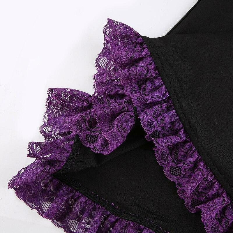 Purple Lace Mini Dress - Y2K Summer Outfit, 90s Fashion, Grunge, Retro Style, Y2K Party Look