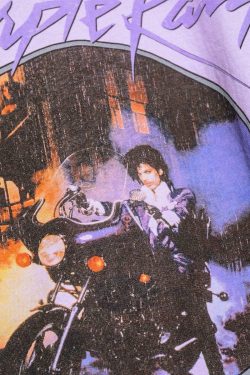 Purple Rain T-Shirt - Y2K Summer Grunge, 90s Retro, Pastel Goth, Y2K Party & Club Outfits