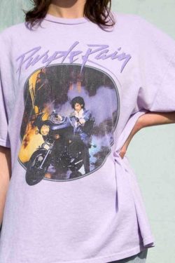 Purple Rain T-Shirt - Y2K Summer Grunge, 90s Retro, Pastel Goth, Y2K Party & Club Outfits