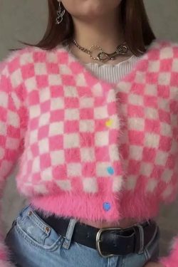 Pystella Cropped Cardigan - Y2K Summer Grunge, 90s Retro, Pastel Goth, Y2K Party & Club