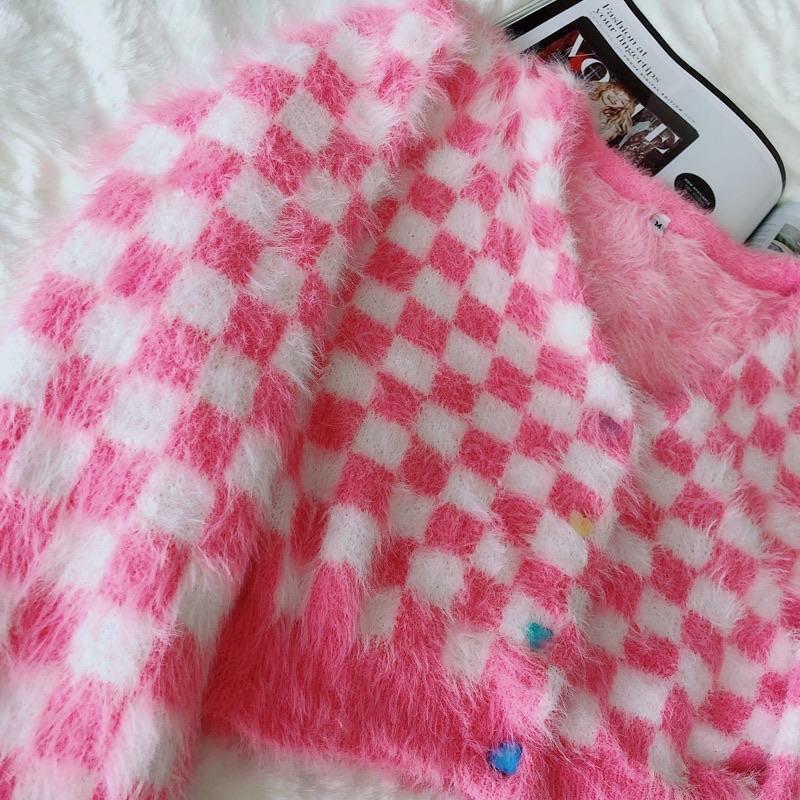 Pystella Cropped Cardigan - Y2K Summer Grunge, 90s Retro, Pastel Goth, Y2K Party & Club