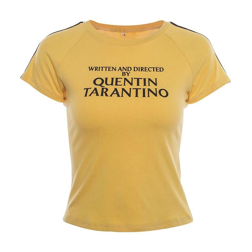 Quentin Tarantino Crop Top - Y2K Summer Grunge, 90s Retro, Pastel Goth, Y2K Party Outfit