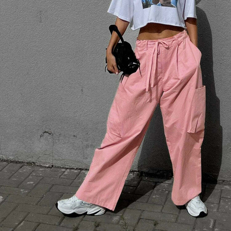 Rae Loose Cargo Pants - Y2K Summer Grunge, 90s Retro Style, Y2K Club & Party Outfits