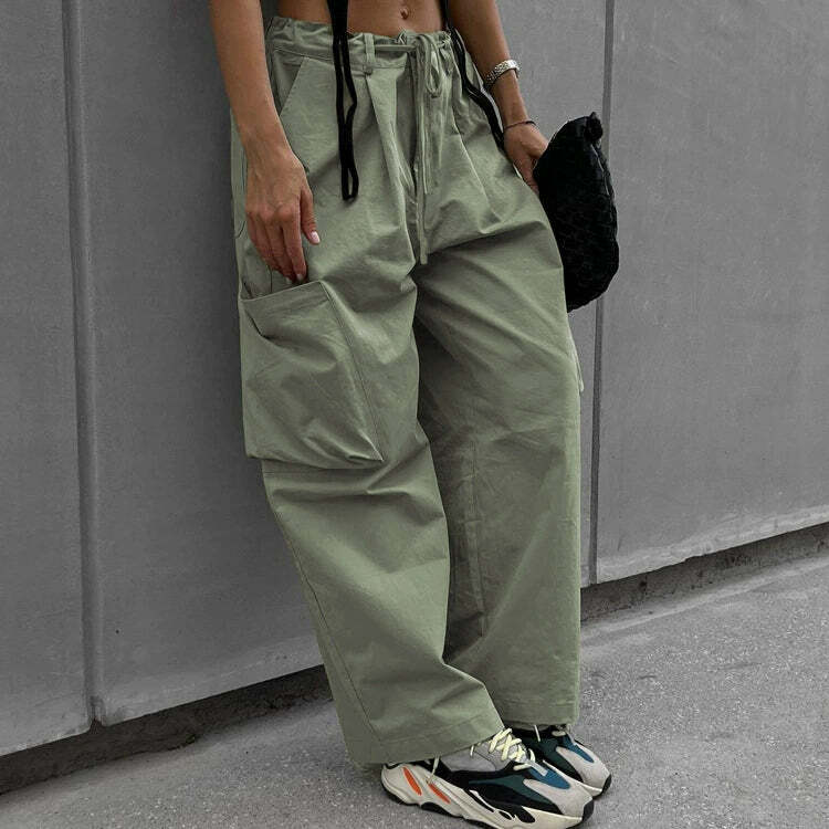 Rae Loose Cargo Pants - Y2K Summer Grunge, 90s Retro Style, Y2K Club & Party Outfits