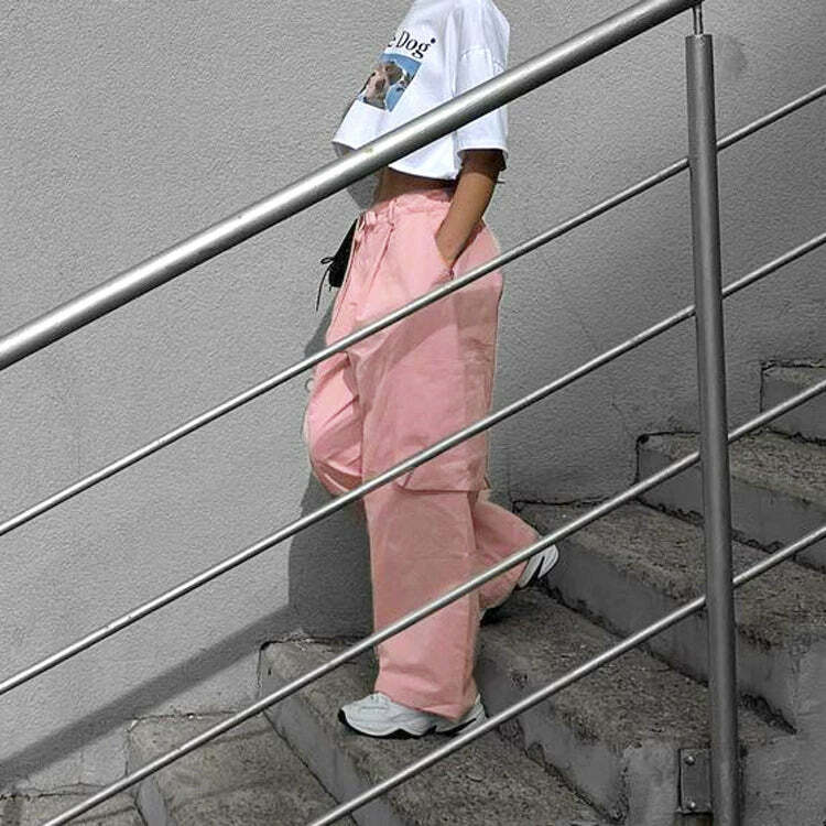 Rae Loose Cargo Pants - Y2K Summer Grunge, 90s Retro Style, Y2K Club & Party Outfits