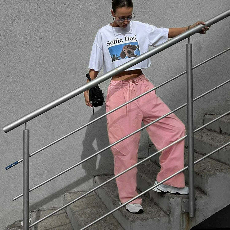 Rae Loose Cargo Pants - Y2K Summer Grunge, 90s Retro Style, Y2K Club & Party Outfits