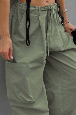 Rae Loose Cargo Pants - Y2K Summer Grunge, 90s Retro Style, Y2K Club & Party Outfits