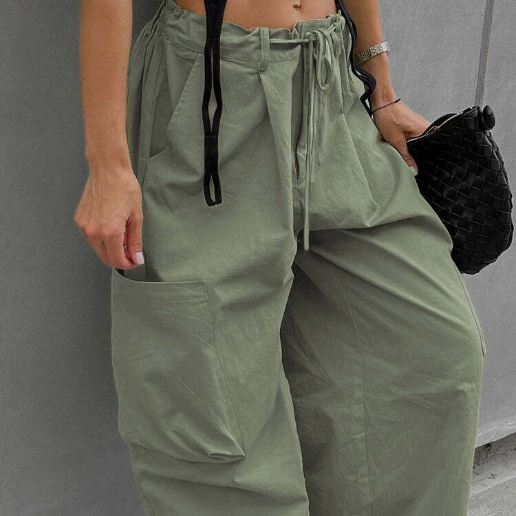 Rae Loose Cargo Pants - Y2K Summer Grunge, 90s Retro Style, Y2K Club & Party Outfits