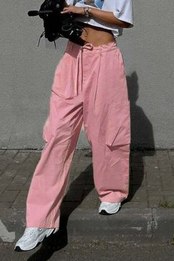 Rae Loose Cargo Pants - Y2K Summer Grunge, 90s Retro Style, Y2K Club & Party Outfits