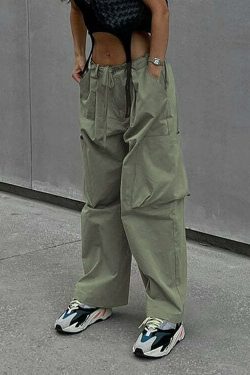 Rae Loose Cargo Pants - Y2K Summer Grunge, 90s Retro Style, Y2K Club & Party Outfits