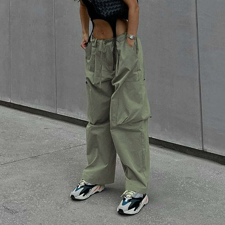 Rae Loose Cargo Pants - Y2K Summer Grunge, 90s Retro Style, Y2K Club & Party Outfits