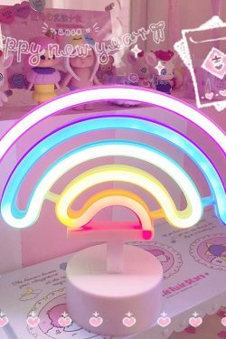 Rainbow Neon Night Lamp - Y2K Summer, 90s Grunge, Retro 70s, Pastel Goth, Y2K Party Out
