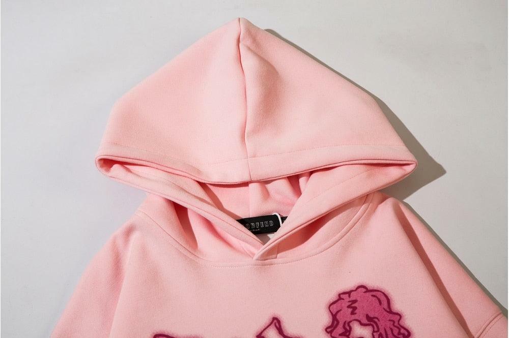 Rakugaki Hoodie - Y2K Summer Grunge, 90s Retro, Pastel Goth, Y2K Club & Party Outfits