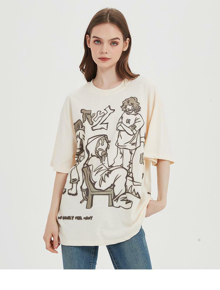 Rakugaki Tee - Y2K Summer Grunge & 90s Retro Fashion, Baby Tees, Y2K Club & Party Outfits