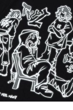 Rakugaki Tee - Y2K Summer Grunge & 90s Retro Fashion, Baby Tees, Y2K Club & Party Outfits