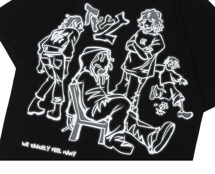Rakugaki Tee - Y2K Summer Grunge & 90s Retro Fashion, Baby Tees, Y2K Club & Party Outfits