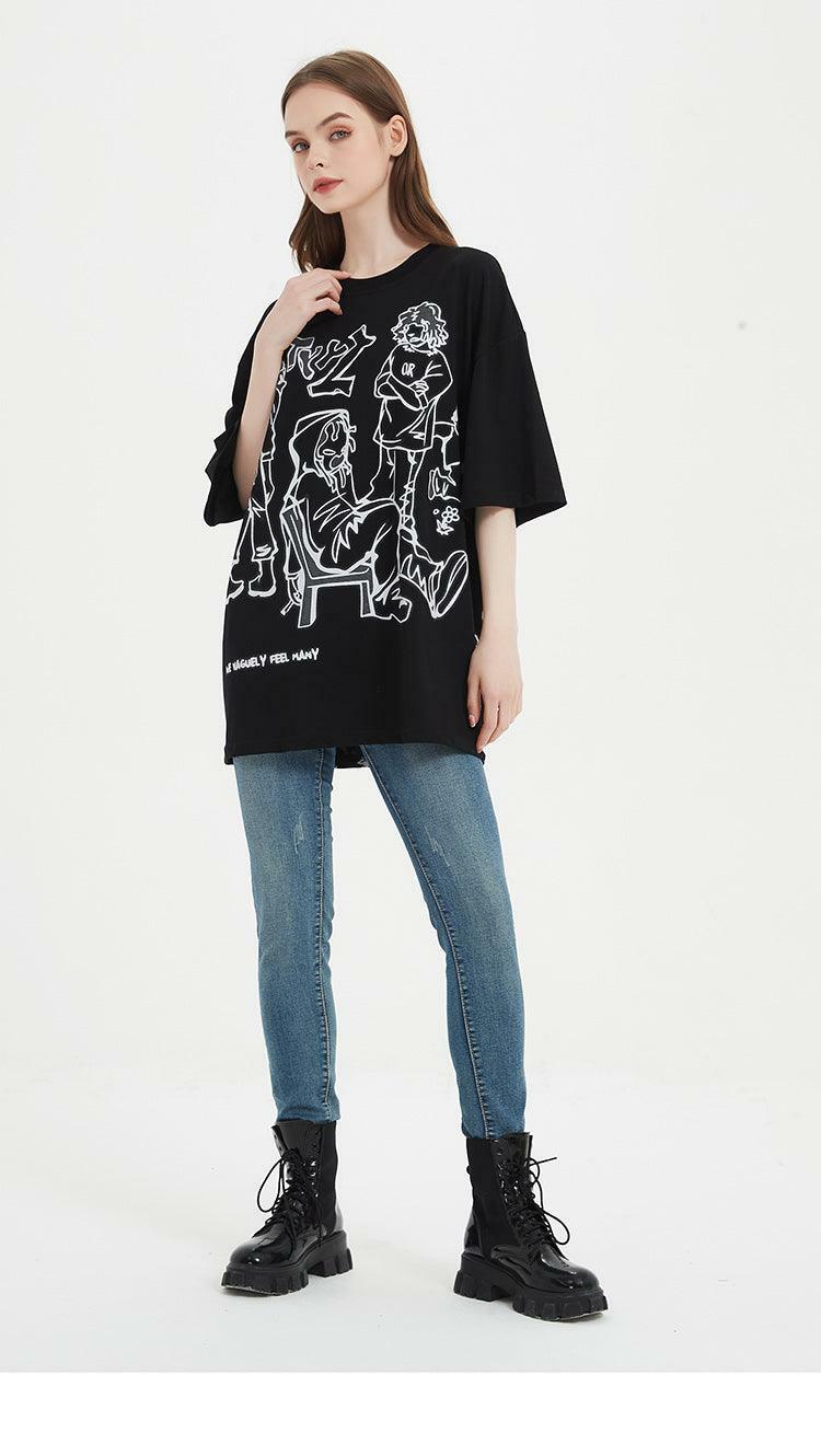 Rakugaki Tee - Y2K Summer Grunge & 90s Retro Fashion, Baby Tees, Y2K Club & Party Outfits