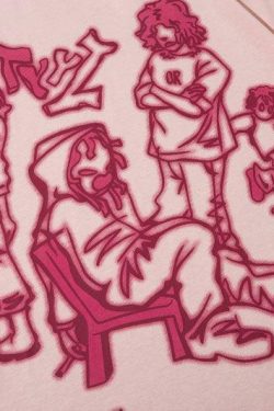 Rakugaki Tee - Y2K Summer Grunge & 90s Retro Fashion, Baby Tees, Y2K Club & Party Outfits