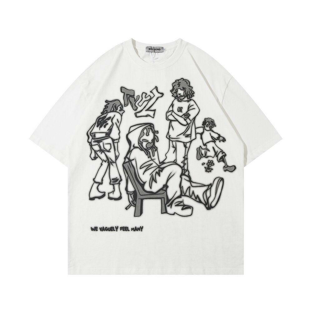 Rakugaki Tee - Y2K Summer Grunge & 90s Retro Fashion, Baby Tees, Y2K Club & Party Outfits