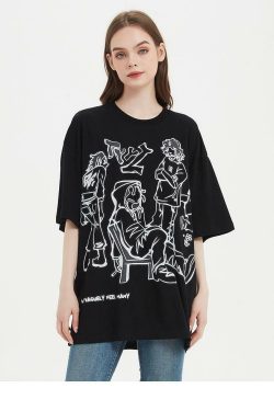 Rakugaki Tee - Y2K Summer Grunge & 90s Retro Fashion, Baby Tees, Y2K Club & Party Outfits