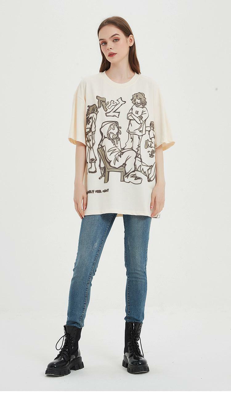 Rakugaki Tee - Y2K Summer Grunge & 90s Retro Fashion, Baby Tees, Y2K Club & Party Outfits