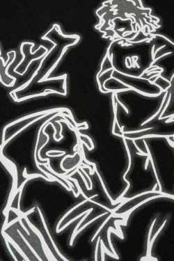Rakugaki Tee - Y2K Summer Grunge & 90s Retro Fashion, Baby Tees, Y2K Club & Party Outfits