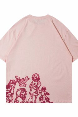 Rakugaki Tee - Y2K Summer Grunge & 90s Retro Fashion, Baby Tees, Y2K Club & Party Outfits