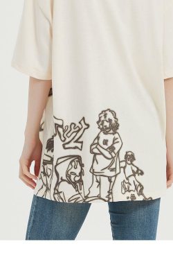 Rakugaki Tee - Y2K Summer Grunge & 90s Retro Fashion, Baby Tees, Y2K Club & Party Outfits