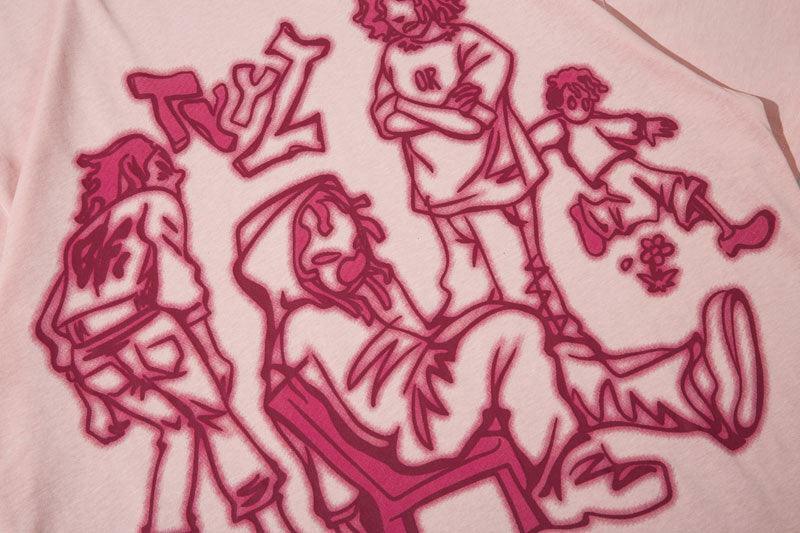 Rakugaki Tee - Y2K Summer Grunge & 90s Retro Fashion, Baby Tees, Y2K Club & Party Outfits