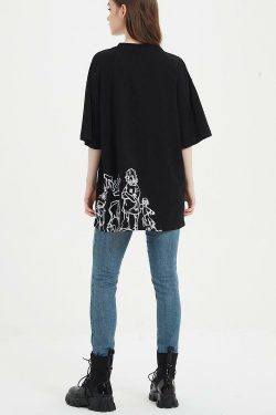 Rakugaki Tee - Y2K Summer Grunge & 90s Retro Fashion, Baby Tees, Y2K Club & Party Outfits