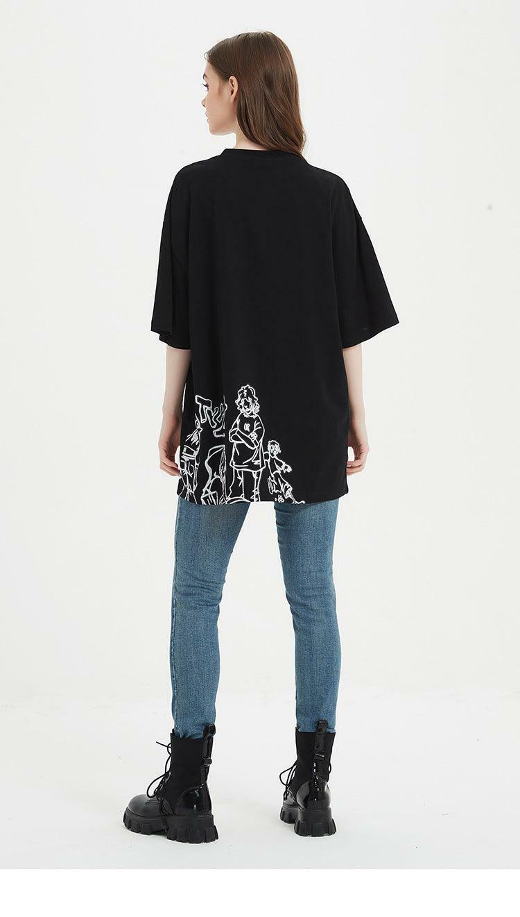 Rakugaki Tee - Y2K Summer Grunge & 90s Retro Fashion, Baby Tees, Y2K Club & Party Outfits
