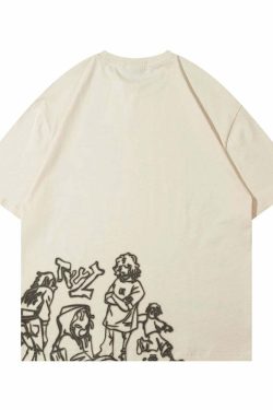 Rakugaki Tee - Y2K Summer Grunge & 90s Retro Fashion, Baby Tees, Y2K Club & Party Outfits