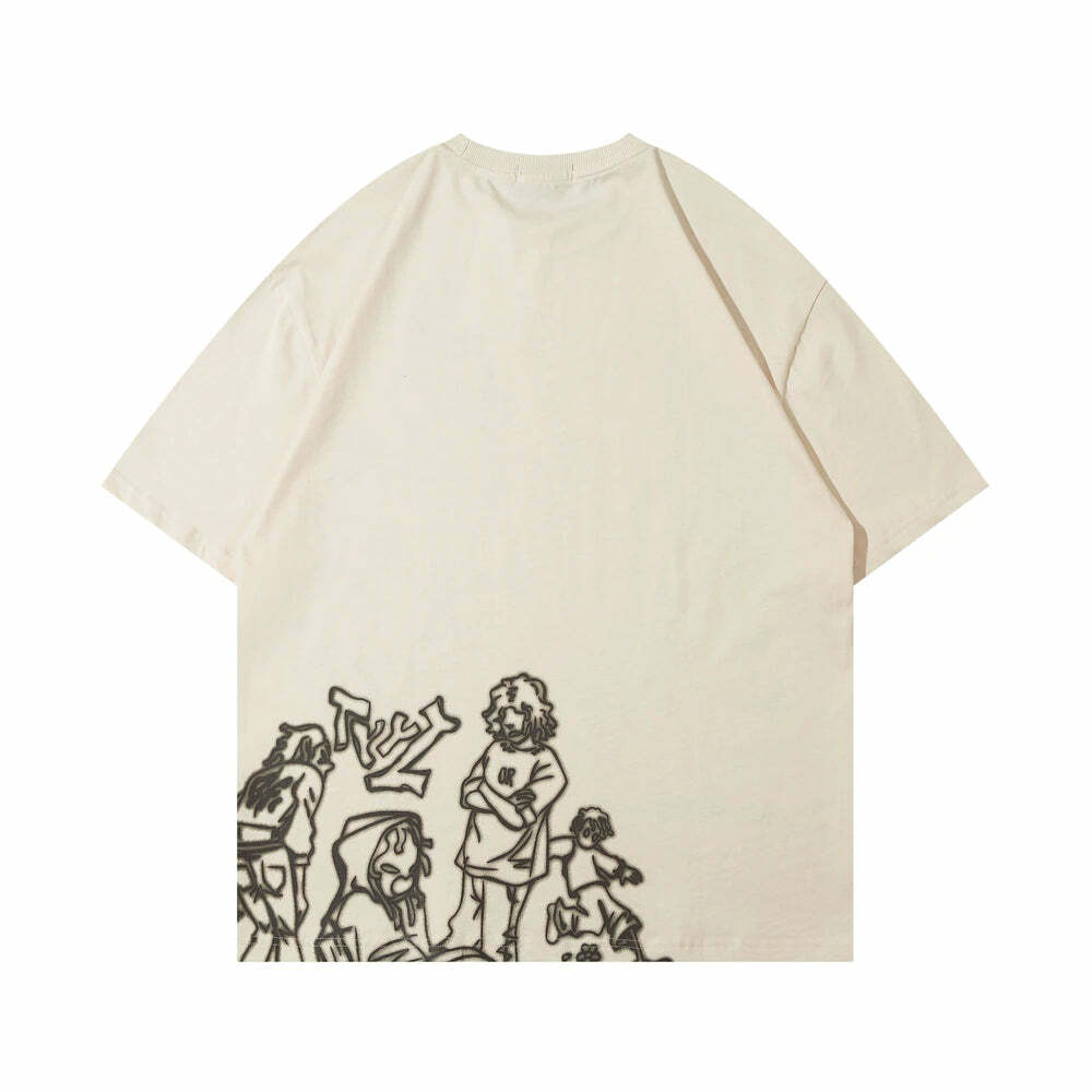 Rakugaki Tee - Y2K Summer Grunge & 90s Retro Fashion, Baby Tees, Y2K Club & Party Outfits