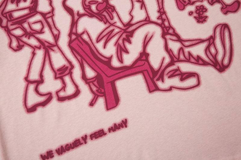 Rakugaki Tee - Y2K Summer Grunge Outfit, 90s Retro Style, Baby Tees, Y2K Popstar Fashion