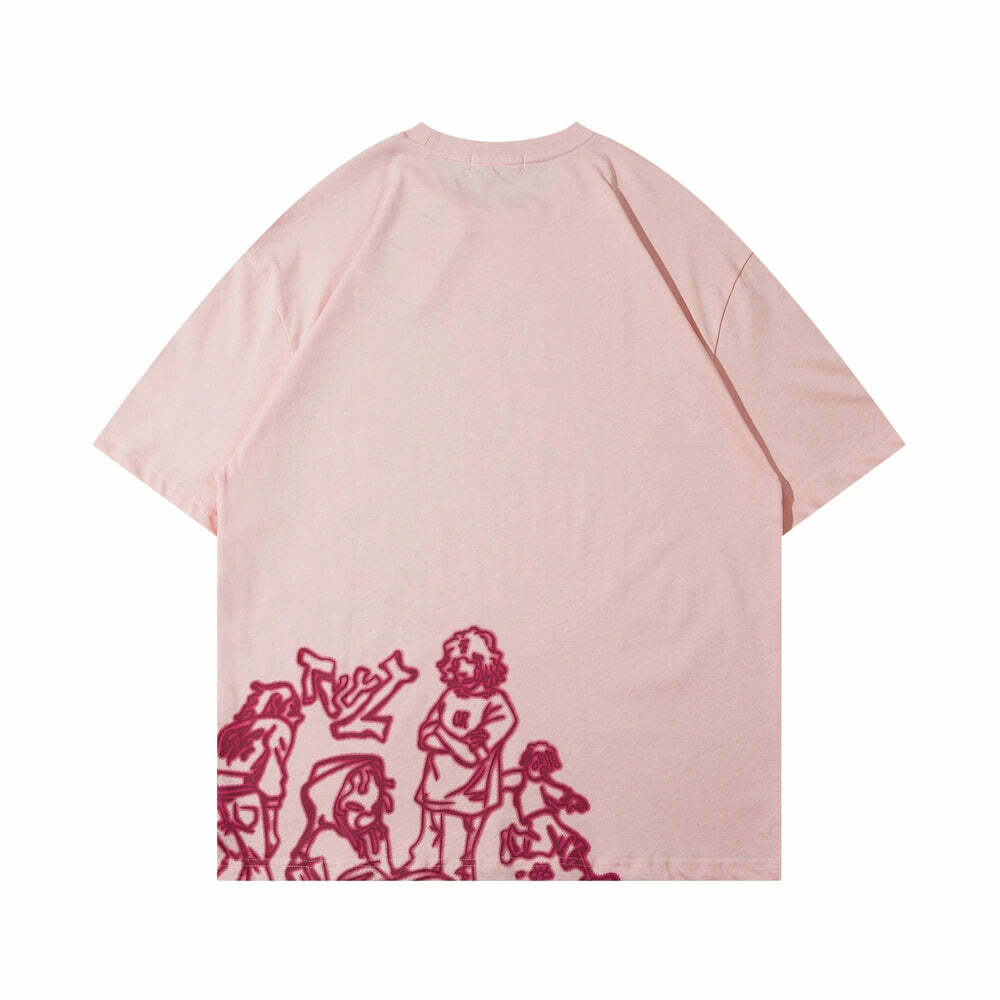 Rakugaki Tee - Y2K Summer Grunge Outfit, 90s Retro Style, Baby Tees, Y2K Popstar Fashion