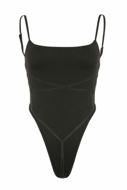 Ramona Backless Strappy Bodysuit - Y2K Summer, 90s Fashion, Grunge, Retro, Pastel Goth, Y