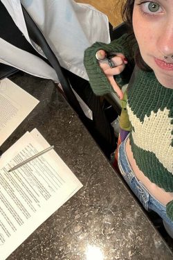 Rebeka Crop Sweater - Y2K Summer Grunge, 90s Retro, Pastel Goth, Y2K Club & Party Out