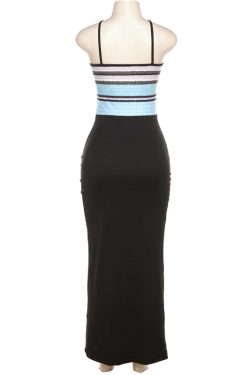 Rebeka Halter Maxi Dress - Y2K Summer, 90s Fashion, Grunge, Retro, Pastel Goth, Y2K