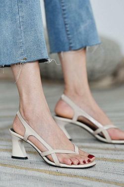 Red Peep Toe High Heel Sandals - Y2K Summer, 90s Fashion, Grunge, Retro, Y2K Party Outfits