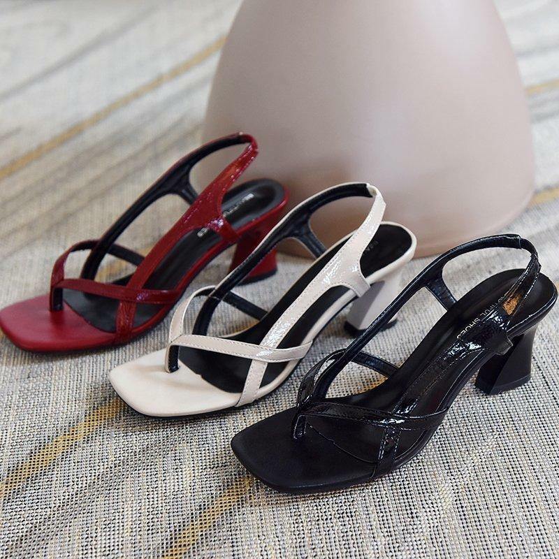 Red Peep Toe High Heel Sandals - Y2K Summer, 90s Fashion, Grunge, Retro, Y2K Party Outfits