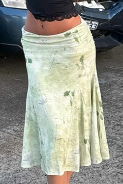 Reece Low Waist Midi Skirt - Y2K Summer Grunge, 90s Fashion, Retro Style, Y2K Party Outfit
