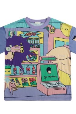 Retro Bang T-Shirt � Y2K Summer, 90s Grunge, Pastel Goth, Y2K Popstar, Baby Tees,