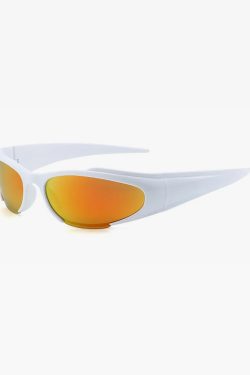Retro Y2K Wrap Around Sunglasses - 90s Grunge, Summer Outfits, Popstar, and Hip Hop Fashion